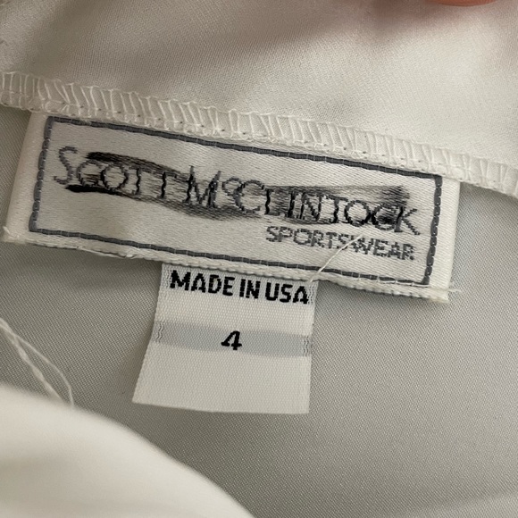 Scott McClintock Sportswear Vintage 80s White Lace Victorian Blouse Top Size 4 - Picture 7 of 8